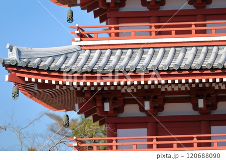 本土寺の五重の塔（千葉県松戸市） 120688090