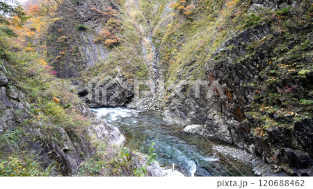 清津峡渓谷の紅葉(新潟県) 清津峡渓谷の紅葉(新潟県) 120688462
