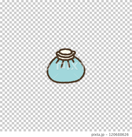 氷嚢　アイスバッグ　シンプル　手書き　イラスト 120688626