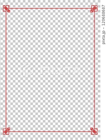 Chinese style frame, background material, portrait orientation 120688687