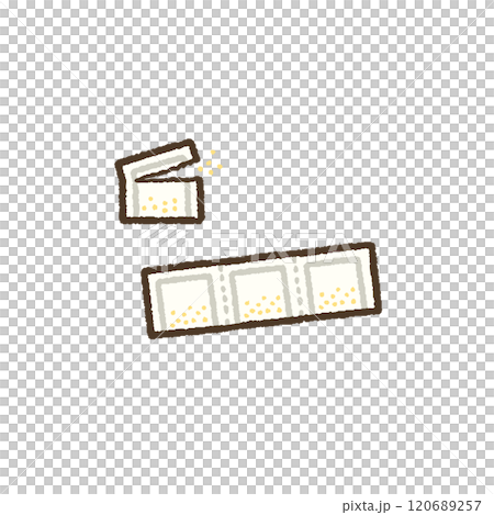 薬　粉　手書き　シンプル　イラスト 120689257