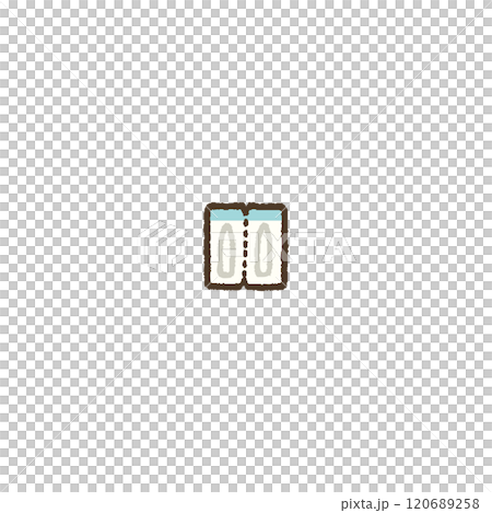 坐薬　手書き　シンプル　イラスト 120689258