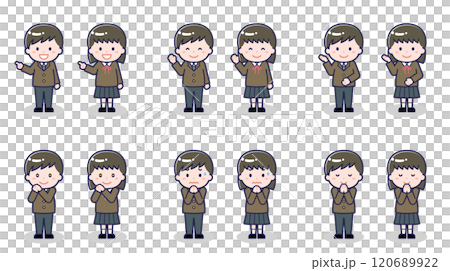 Junior and senior high school students 04 120689922