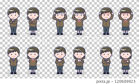 Junior and senior high school students 05 120689923