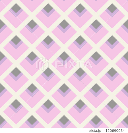 Geometric pastel color seamless pattern. Decorative illustration, good for printing. Vector seamless pattern. Great for label, print, packaging, fabric. 120690084