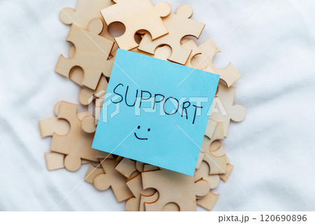 Supportive business strategies for team collaboration office setting visual content positive environment engaging perspective growth ideas 120690896