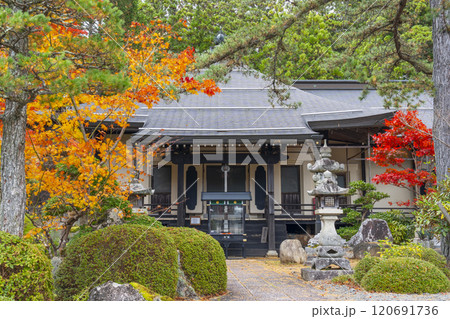 高野山宿坊 紅葉に包まれた常喜院 高野山宿坊 紅葉に包まれた常喜院 120691736