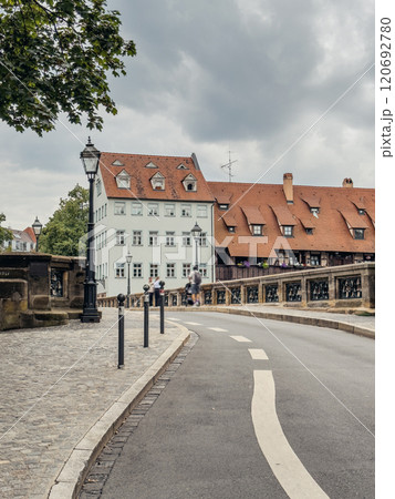 General view of the Maxbrucke in old town of Nuremberg General view of the Maxbrucke in old town of Nuremberg 120692780