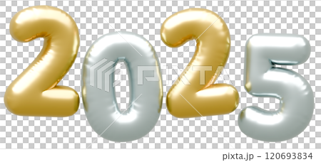 3D image_letter balloon_2025 3D image_letter balloon_2025 120693834