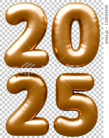 3D圖像_字母氣球_2025_gold 120693846