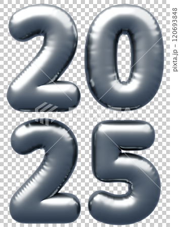3D圖像_字母氣球_2025_銀色 120693848