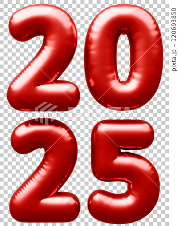 3D圖像_字母氣球_2025_紅色 120693850