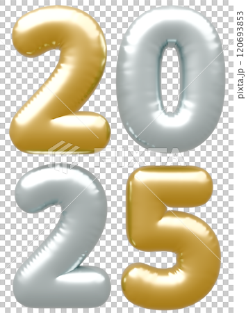 3D画像_文字風船_2025 120693853