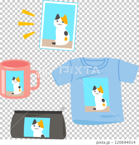 Original goods with photos printed on them 120694014