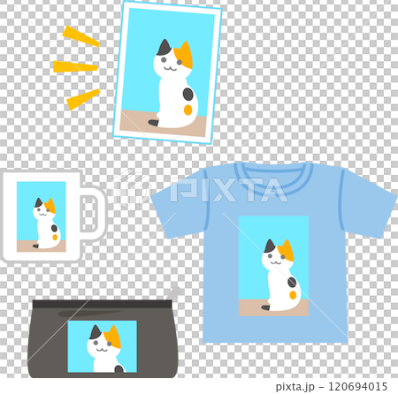 Photo-printed mugs, shirts, and original goods 120694015
