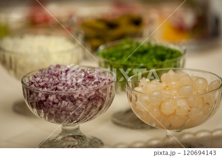 Experience the Vibrant World of Colorful Condiments and Fresh Ingredients for Cooking Delights Experience the Vibrant World of Colorful Condiments and Fresh Ingredients for Cooking Delights 120694143