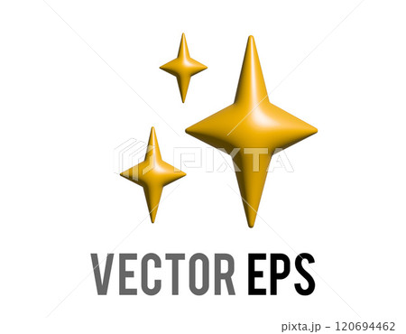 Vector glittering flashes of sparkles, yellow stars icon, indicate love, happiness; beauty, gratitude, excitement Vector glittering flashes of sparkles, yellow stars icon, indicate love, happiness; beauty, gratitude, excitement 120694462