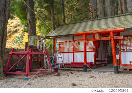 秋の高野山　清高稲荷神社　本殿 120695861