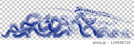 波飛濺手寫筆刷圖 120696726