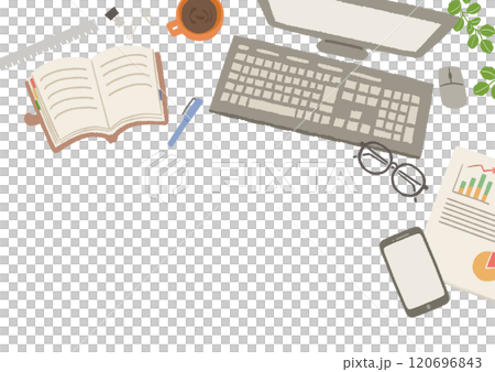 計算機和書籍插圖框架背景資料 120696843