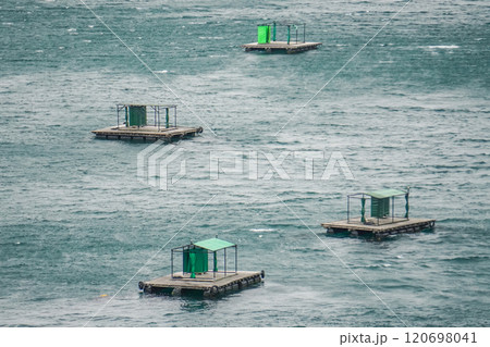 鳴門のイカダ釣り（徳島県鳴門市） 120698041