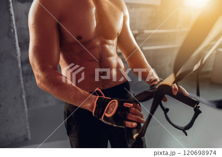 Focused Fitness Getting Fully Prepared for an Engaging, Dynamic Workout Session Ahead 120698974