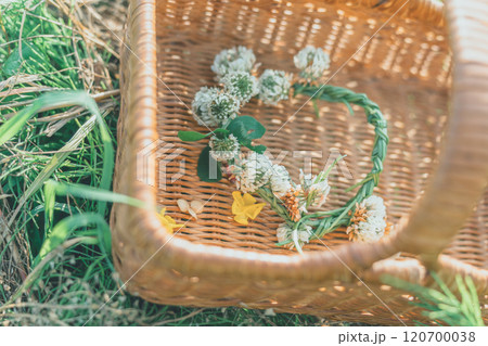 シロツメクサの花輪 120700038