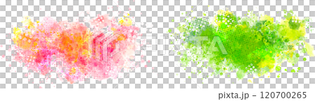 Colorful watercolor splash (vector) 120700265