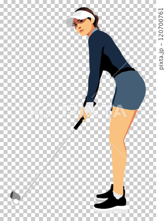 Female professional golfer 120700761