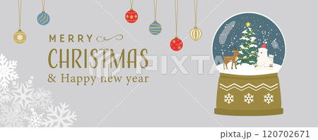 スノードーム　メリークリスマス 120702671