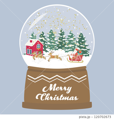 スノードーム　メリークリスマス 120702673