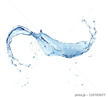 Water splash on white 120703077