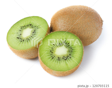 Kiwi fruit on white background Kiwi fruit on white background 120703115