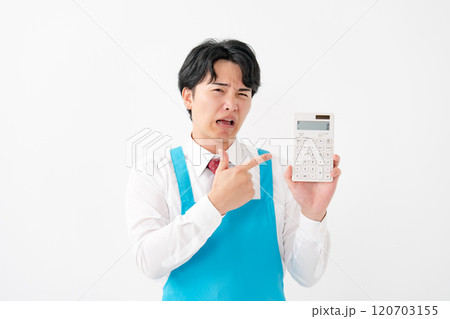 ビジネスマン　実演販売　計算機 120703155