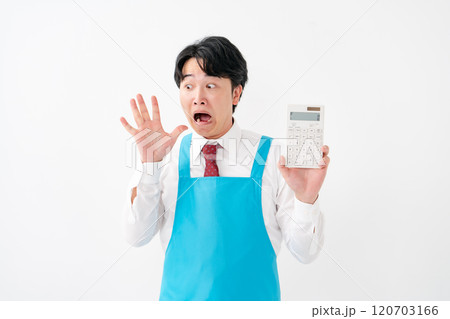 ビジネスマン　実演販売　計算機 120703166