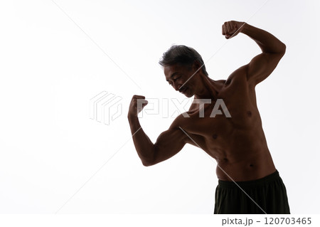 筋肉　シルエット 120703465