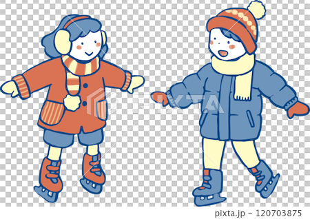 Children enjoying skating 120703875