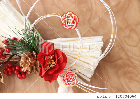 お正月にしめ縄飾り お正月にしめ縄飾り 120704064