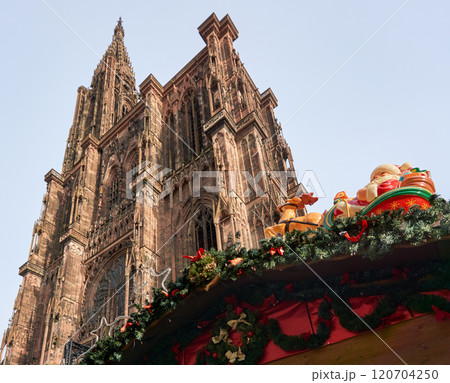Famous Notre Dame Cathedral in Strasbourg 120704250