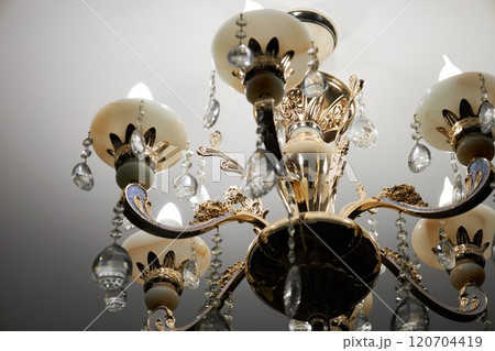 Old style ceiling room chandelier, home lighting 120704419