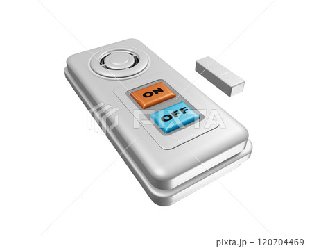 防犯イメージ （窓用防犯ブザー／窓用防犯アラーム）白バック 120704469