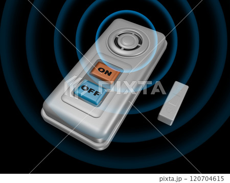 防犯イメージ （窓用防犯ブザー／窓用防犯アラーム）黒バック効果付き 120704615