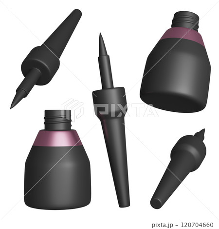 cosmetic liquid eyeliner icon 3D graphic 120704660