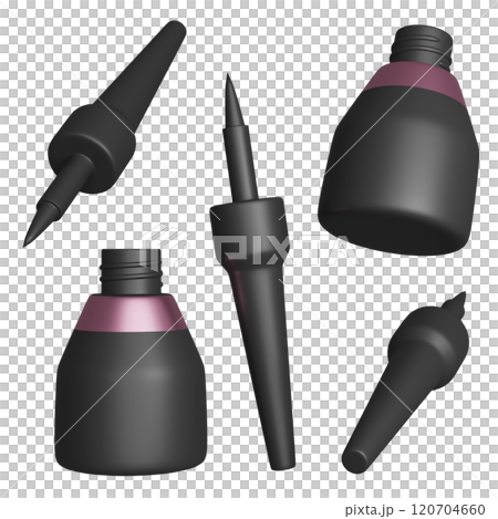 cosmetic liquid eyeliner icon 3D graphic 120704660