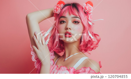 コスプレをした女性イメージ03 120704855