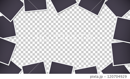 一個帶有黑色照片的框架，周圍散佈著空白 120704929