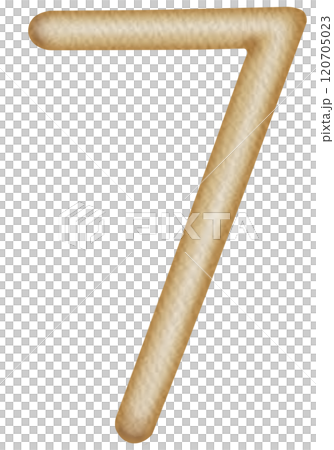 Gold number from 0 to 9 isolated on transparent background.with to hand drawn. 120705023