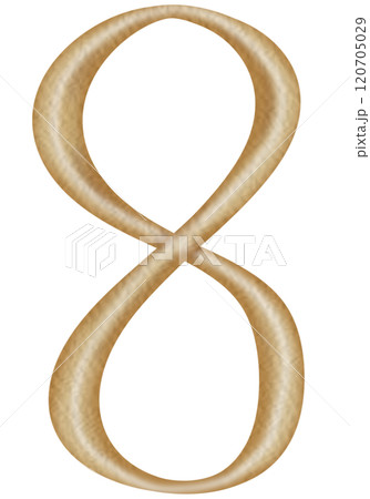 Gold number from 0 to 9 isolated on transparent background.with to hand drawn. 120705029
