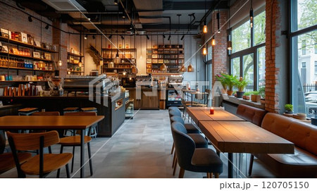 流行りのカフェの店内19 120705150