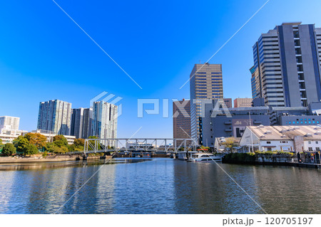 東京　品川区　天王洲運河水辺広場 から見た 天王洲運河 120705197